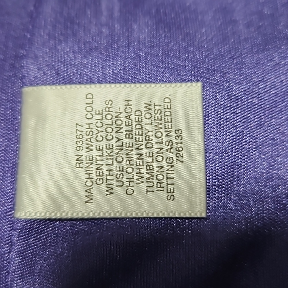 NWT - Liz Claiborne Purple & Black Dress - Size 12 - Picture 9 of 9